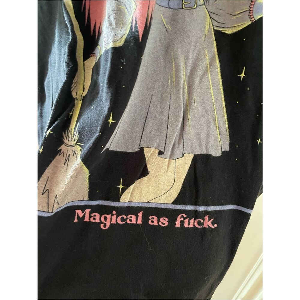 Blackcraft Cult Witch Graphic Tee - Black with Pink Accents Magical As Fuc$ - Picture 6 of 14